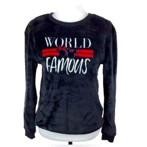 Mickey & Minnie soft comfy fleece sweatshirt size L great condition!